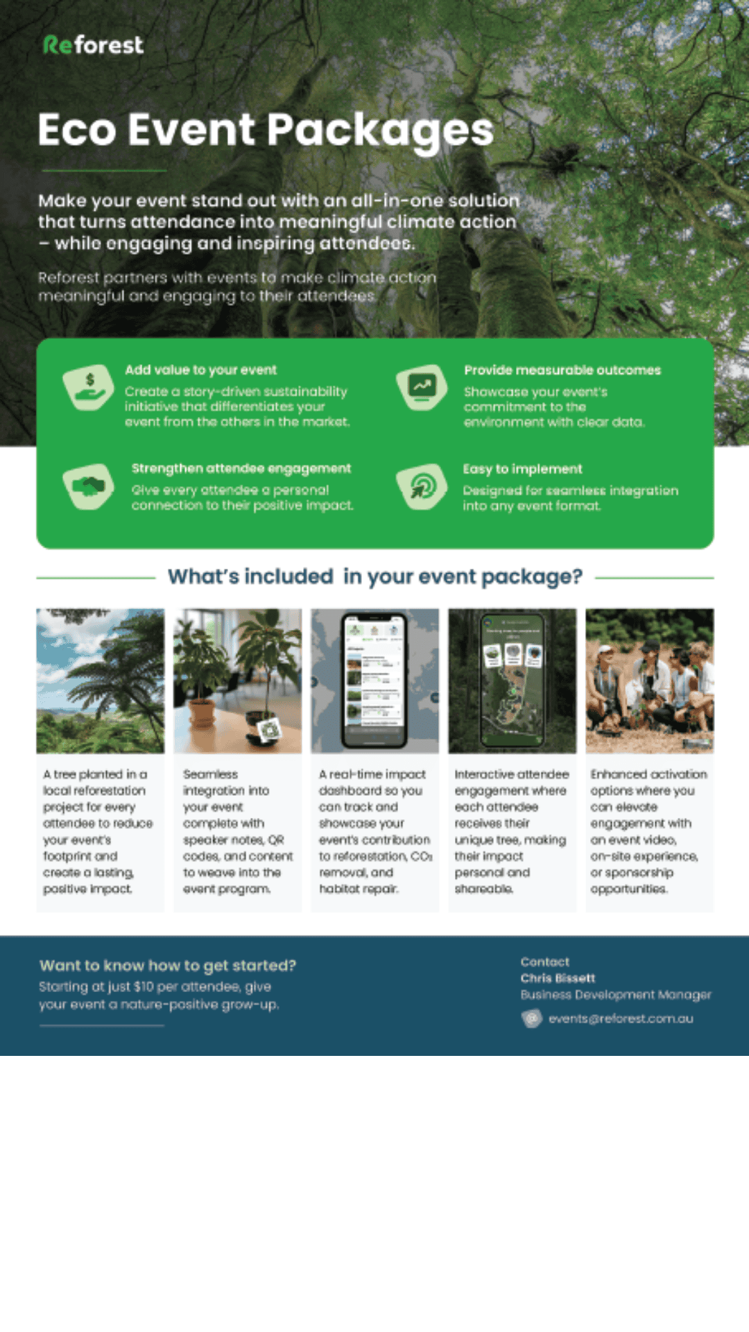 Reforest Marketing Support example