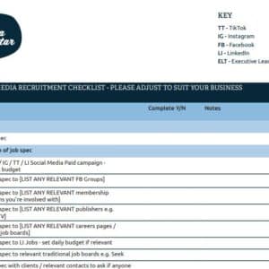 Recruitment Checklist